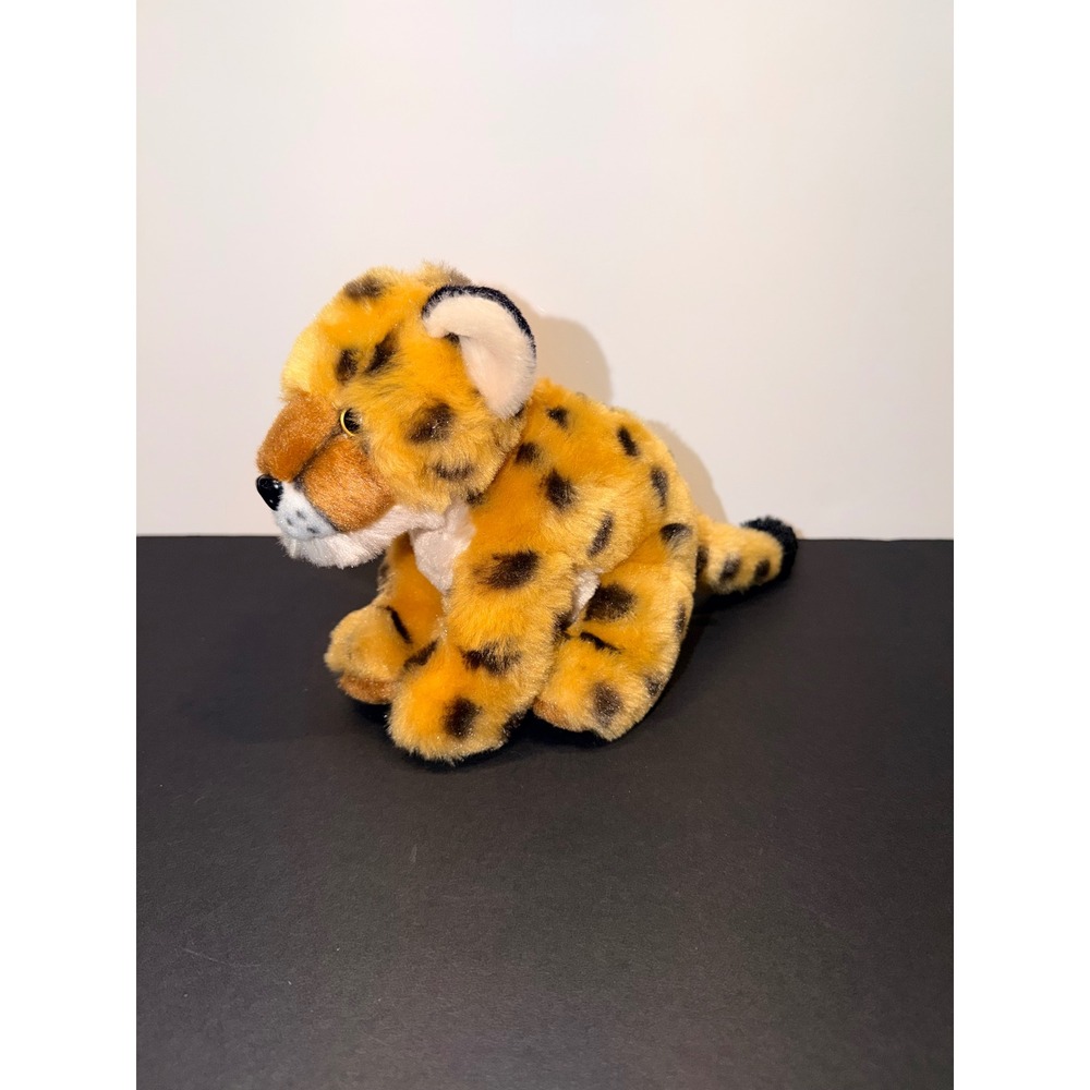 Wild Republic Cheetah Plush Stuffed Animal Spotted Safari Cub Sitting 8 Inch
